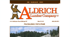 Desktop Screenshot of aldrichlumber.com